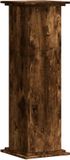 vidaXL Plantenstandaard gerookt eiken 33 x 33 x 100 cm bewerkt hout