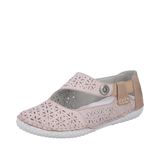 Rieker 43666 Ballerina voor dames, beige, 36 EU
