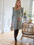Vertbaudet Robe courte de maternité et d'allaitement en maille