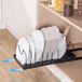 Unyqoos® Organiseur de cuisine extensible pour casseroles et couvercles avec compartiments réglables