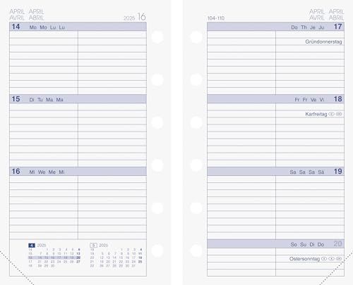 BRUNNEN Weekkalender MINI+ (2025) - A7 - 128 pagina's