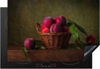 Merkloos KitchenYeah® Inductie beschermer 77x51 cm - Rustiek - Fruit - Inductiebeschermer