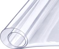 Merkloos / Sans marque Transparante Tafelbeschermer, 46 X 91 cm Rechthoekig, 1,5 mm Dik PVC-Tafelkleed, Waterdichte en Krasbestendige Beschermhoes voor Bureau, Salontafel en Eetkamer