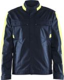 Blaklader Veste de travail stretch 4444-1832 - Bleu marine foncé/Jaune haute visibilité - S