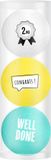 Legend ACM Products Golfballen Gift Set 2e Prijs 3 Ballen Gekleurd