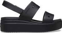 Crocs Brooklyn 4U dames platte sandalen zwart sleehak kunststof lente/zomer 2025