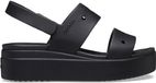 Crocs Brooklyn 4U dames platte sandalen zwart sleehak kunststof lente/zomer 2025