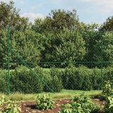 vidaXL Gaashek met flens, 1,8x25 m, groen