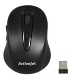 Activejet AMY-213 Souris Bureau Ambidextre RF Sans fil Optique 1600 DPI Noir