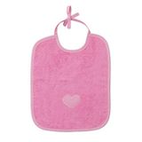 Möve Hearts slabbetjes, flamingo, 29 x 34 cm