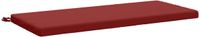 vidaXL - Bankkussen - SOEST - 100% Polyester - Wijnrood - 120 x 50 x 5 cm