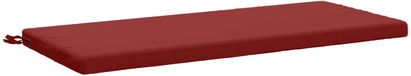 vidaXL - Bankkussen - SOEST - 100% Polyester - Wijnrood - 120 x 50 x 5 cm