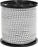 vidaXL Cordes élastiques 6 mm noir et blanc PP et caoutchouc