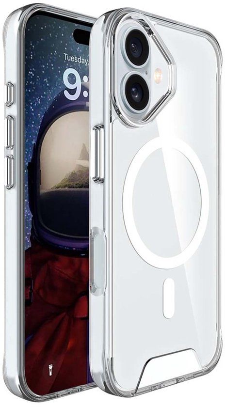 MYWAY, Hoesje geschikt voor iPhone 17 - Clear MagSafe Elegant & Anti-Shock, Transparant