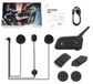 StarTech Motorola Bluetooth-helmset voor motorfietsen - V4 Plus - Set van 2 met afstandsbediening - Bluetooth 5.1 - Intercom voor 4 personen - Bereik 1500 meter - Waterdicht (IP65)