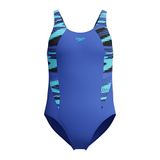 Speedo Hyperboom Splice Muscleback Zwempak | Zwemtraining | Chlorine Resistant | Sneldrogend | Stretch Fabric | Comfort Fit Badpak voor Meisjes (1 stuk)