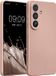 kwmobile metallic telefoonhoesje van TPU - geschikt voor Samsung Galaxy S26 - Flexible case voor smartphone - In metallic roségoud