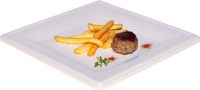 Merkloos / Sans marque Koopman International BBQ/Verjaardag feest bordjes - 8x - Wit - 21 cm - Suikerriet