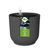 Elho All-In-1 Vibes Round 25 met Zelfbewaterend Systeem - Antraciet