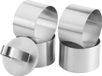 Goodivery Kookringen Set van 4 RVS Grijs 8 cm