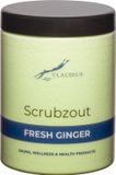Claudius Cosmetics B.V. Scrubzout Fresh Ginger in handige pot - 1250 gram - met zwarte deksel - Hydraterende Lichaamsscrub