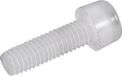 TOOLCRAFT Vis à tête cylindrique M4 25 mm six pans creux (Allen) DIN 912 Plastique, Polyamide 10 pièce(s)
