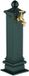 Merkloos waterzuil met kraan - 47 cm - groen