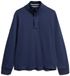 Superdry Classics Henley Sweatshirt Met Halve Rits Blauw M Man