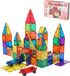 TilesMinds® Magnetic Tiles - 125 Pieces - Montessori Toy - Magnetic Blocks - Construction Toy - Ages 3-12