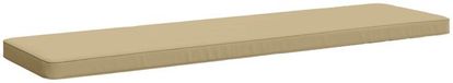 vidaXL - 1-delig - Bankkussen - VUGHT - 100% - Polyester - Beige - 140 x 40 x 5 cm