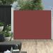 Maison Exclusive - Pare-soleil rétractable avec panneaux latéraux, 140x500 cm, brun