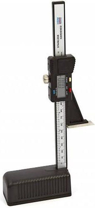 Digitale Hoogtemeter 150 mm - Zwart - Kunststof