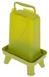Kerbl Hobbyfarming kunststof drinkbak met poten, 3,5 l, groen, 16x24x35 cm, pluimveedrinkbak, kunststof, pluimvee