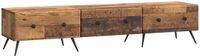 vidaXL TV-kast met lade Oud hout 147 x 34,5 x 30 cm Bewerkt hout