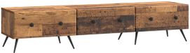 vidaXL TV-kast met lade Oud hout 147 x 34,5 x 30 cm Bewerkt hout