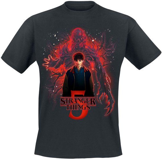Stranger Things T-shirt - Season 5 - Poster Sorcerer Will Versus Vecna - Zwart - XL