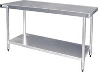Vogue RVS werktafel zonder achteropstand 90x120x60cm