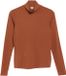 s.Oliver - Femme - T-shirt - Viscose - Ajusté - Manches courtes - Terre cuite - Taille 46
