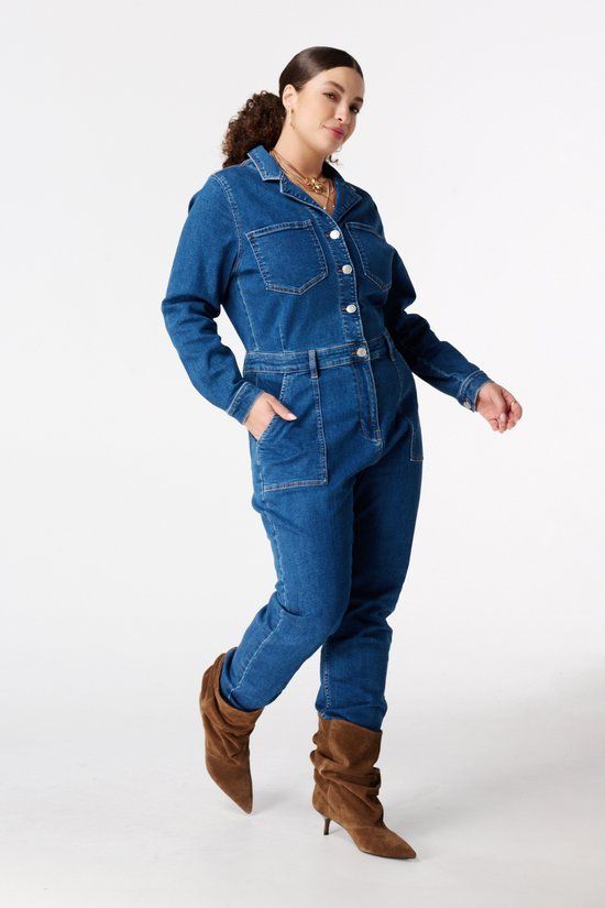 MS Mode Jumpsuit Denim jumpsuit Dark Denim