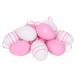 Home & Styling Paaseieren hangdecoraties - rose - 24x stuks - 6 cm - kunststof - decoration de Pâques pour branches de Pâques