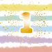 Amscan Servetten 1 jaar - Regenboog - 33 x 33 cm
