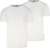 Levi's T-shirt Solid Crew Wit 2Pack - Maat S - Heren