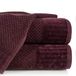 Eurofirany Handdoek katoen zachte eenvoudige badstof borduursel set 6 stuks Oeko-Tex, Bordeaux, 50X90 cm