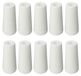 Generisch White Wooden Cord Knobs - Set of 10 - Curtain Accessories