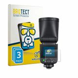 BROTECT Screenprotector 3 Stuks voor Godox V1 mid Beschermglas Transparant