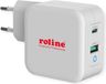 Roline USB Oplader met Eurostekker, 2 poorten (Type-A QC3.0, Type-C PD), 65W