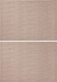 Merkloos Rechthoekige placemats goud 43 x 30 cm leder look