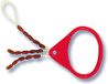 Zebco Unisex – volwassenen rubberen stopper beetmelder, rood, groot
