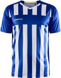 Craft Progress 2.0 Stripe Shirt Korte Mouw Heren - Royal / Wit | Maat: XS