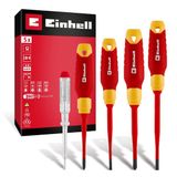 Einhell Schroevendraaierset VDE Grootte SL 4.0, SL 5.5, PH 1, PH 2